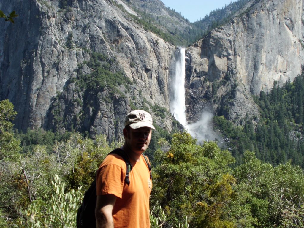 Picture of Steve with Bridalveil Fall in the background: