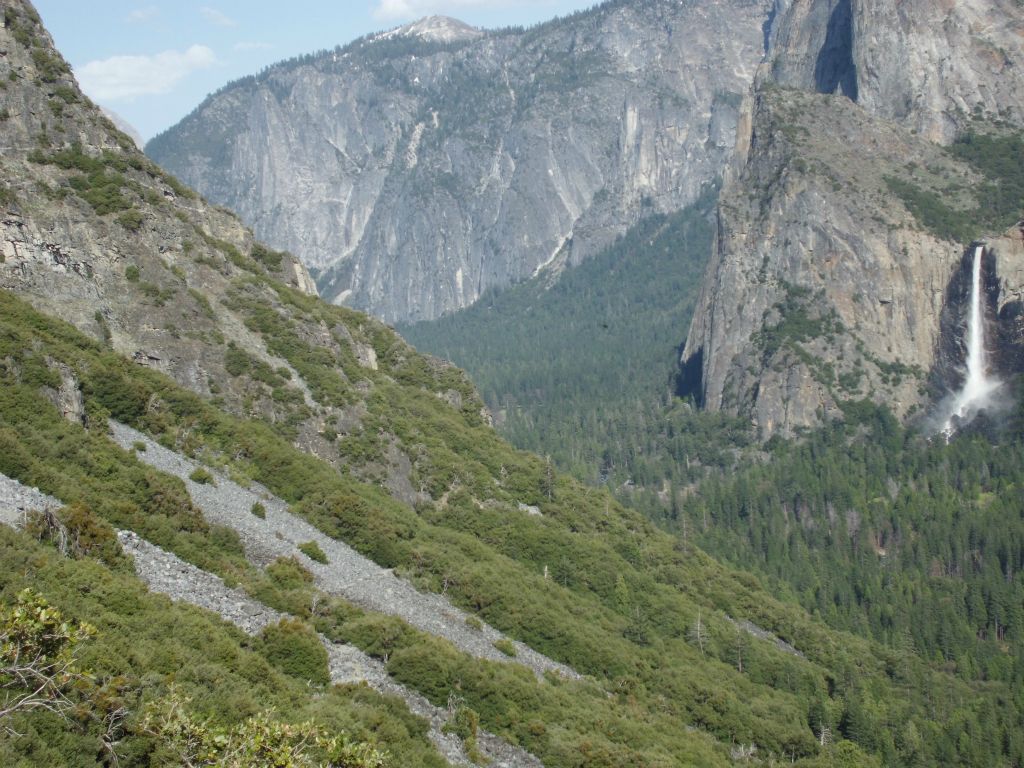 Four final pictures showing some more views of Yosemite Valley from Rainbow View: