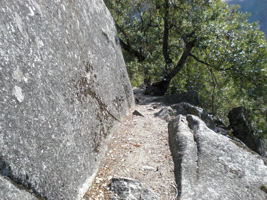 Getting close to the end of the hike now.  From here, you need to go straight across and around this ledge: